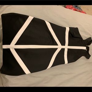 Black and white dress